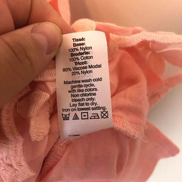 J.Crew | Pink Flower Overlay Scoop Neck Tank Top - Picture 6 of 8